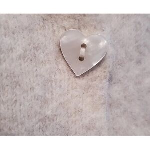 Xs love shack fancy sweater with pink bows and pearl heart buttons!